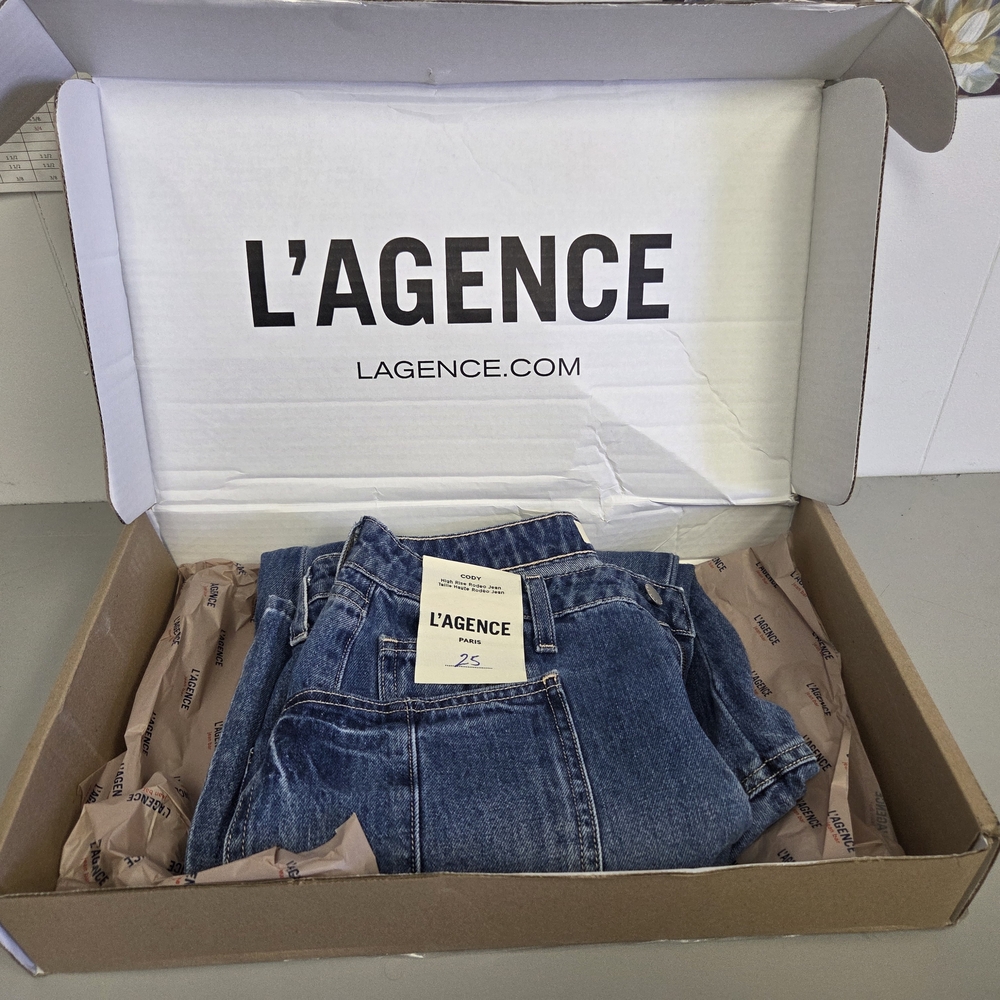 L'AGENCE Classic Blue Denim Pants